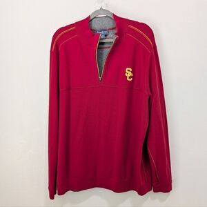 Tommy Bahama Reversible Tall Red Men's Longsleeve Shirts Top Size XL